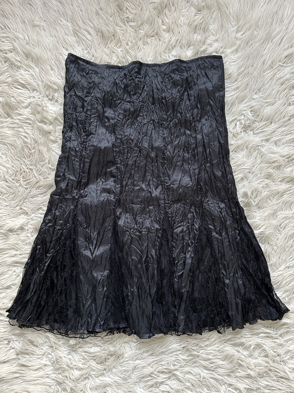 Vintage Vamp Whimsygoth Black Midi Skirt - Picture 5 of 6